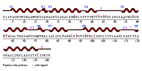 Secondary structure plot