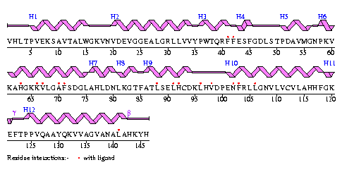 Secondary structure plot