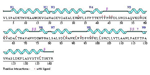 Secondary structure plot
