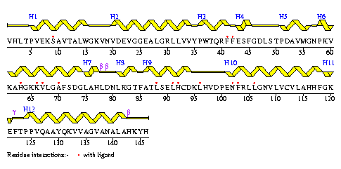 Secondary structure plot